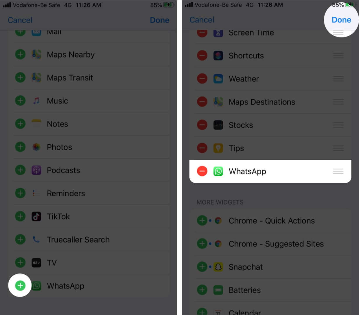 add whatsapp widget to iphone lock screen