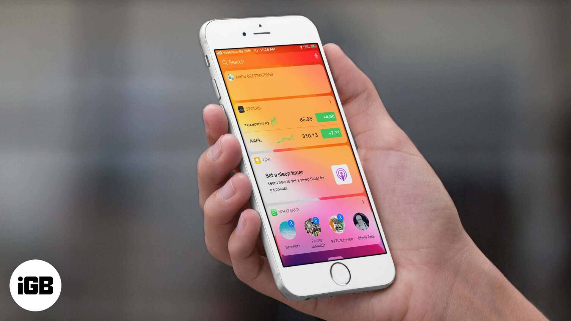 Add WhatsApp Widget to iPhone LockScreen