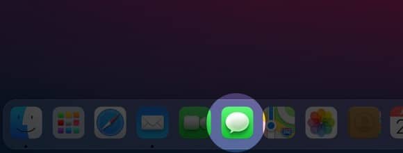 open messages app on mac running macos big sur