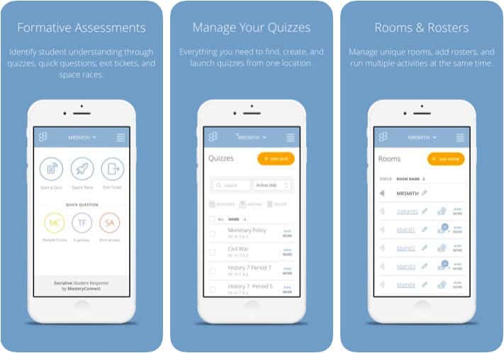‎Socrative Teacher Classroom Management iPhone and iPad App Screenshot