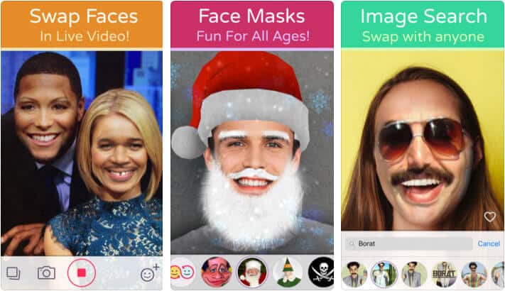Face Swap Live iPhone and iPad App Screenshot