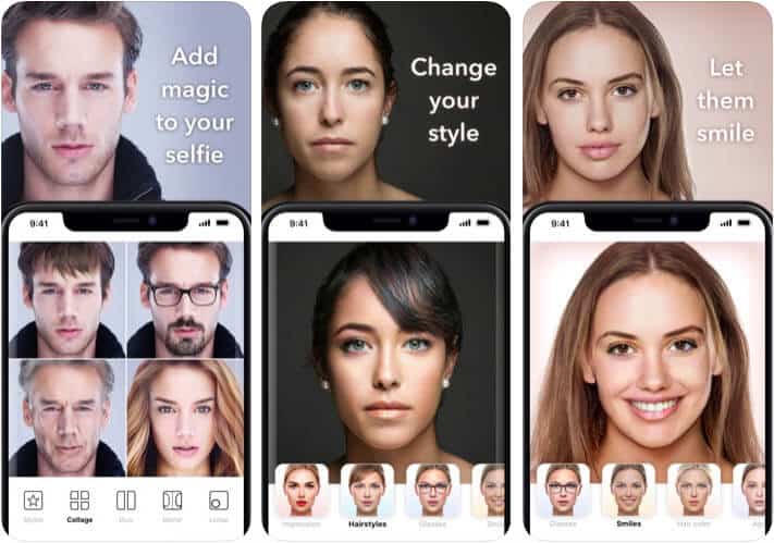 FaceApp AI Face Editor iPhone and iPad App Screenshot