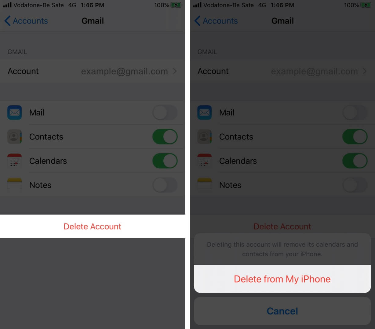 Delete Third-Party Email Account on iPhone