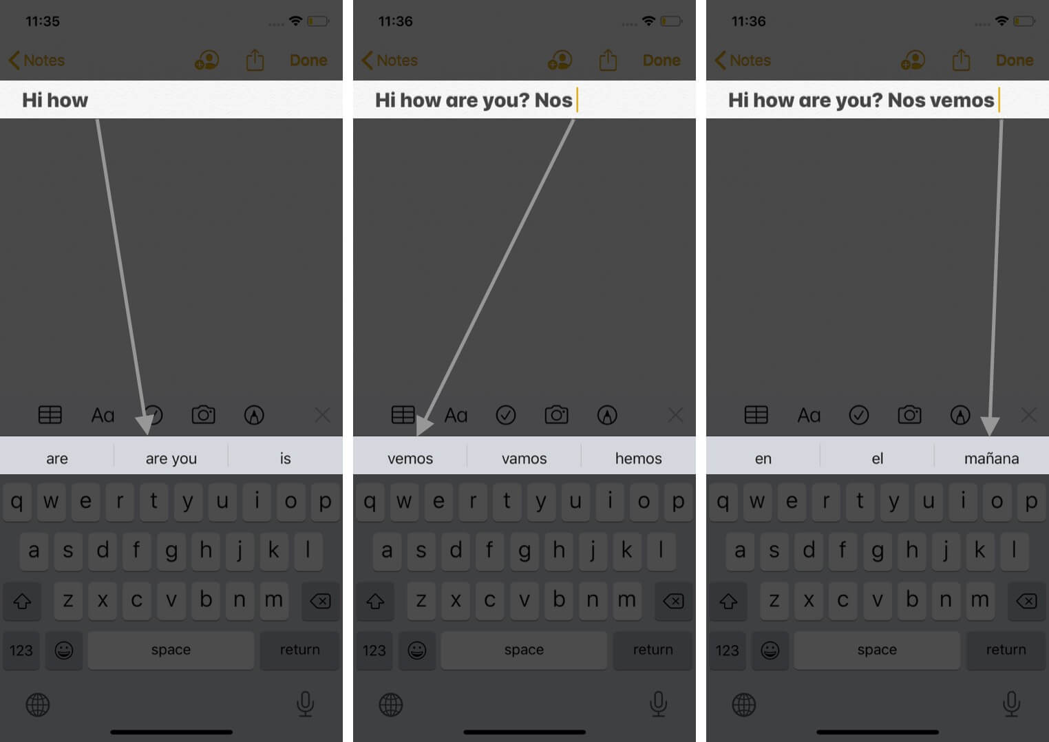 Type in multiple languages on iphone