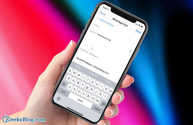 How to Export WhatsApp Chats History From Android to iOS