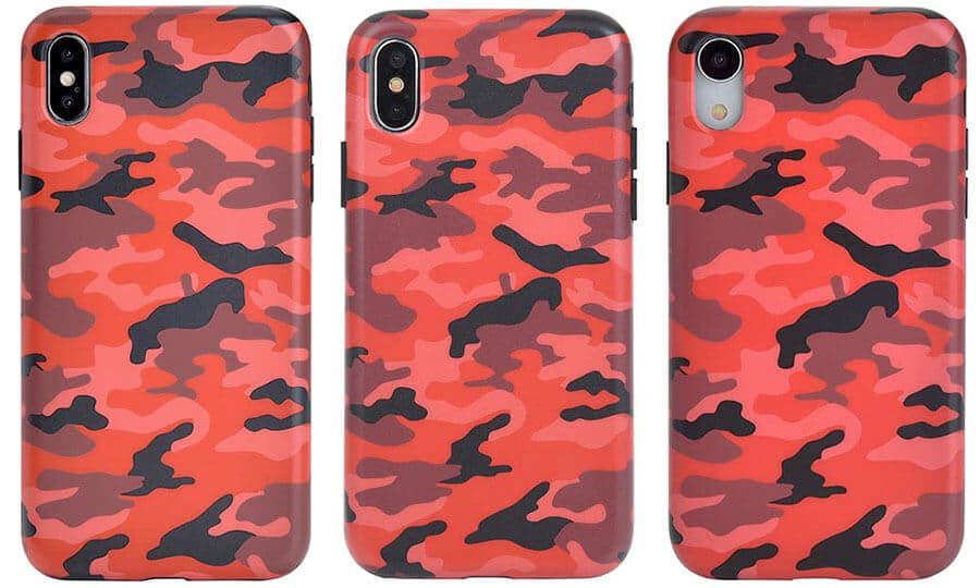 Velvet Caviar Red Camo iPhone Xs, Xs Max, and iPhone XR Case