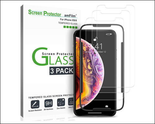 amFilm iPhone Xs Screen Protector