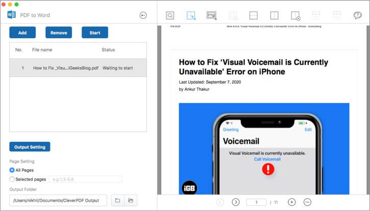 CleverPDF for Mac  All In One PDF Convert and Edit Tool - 95