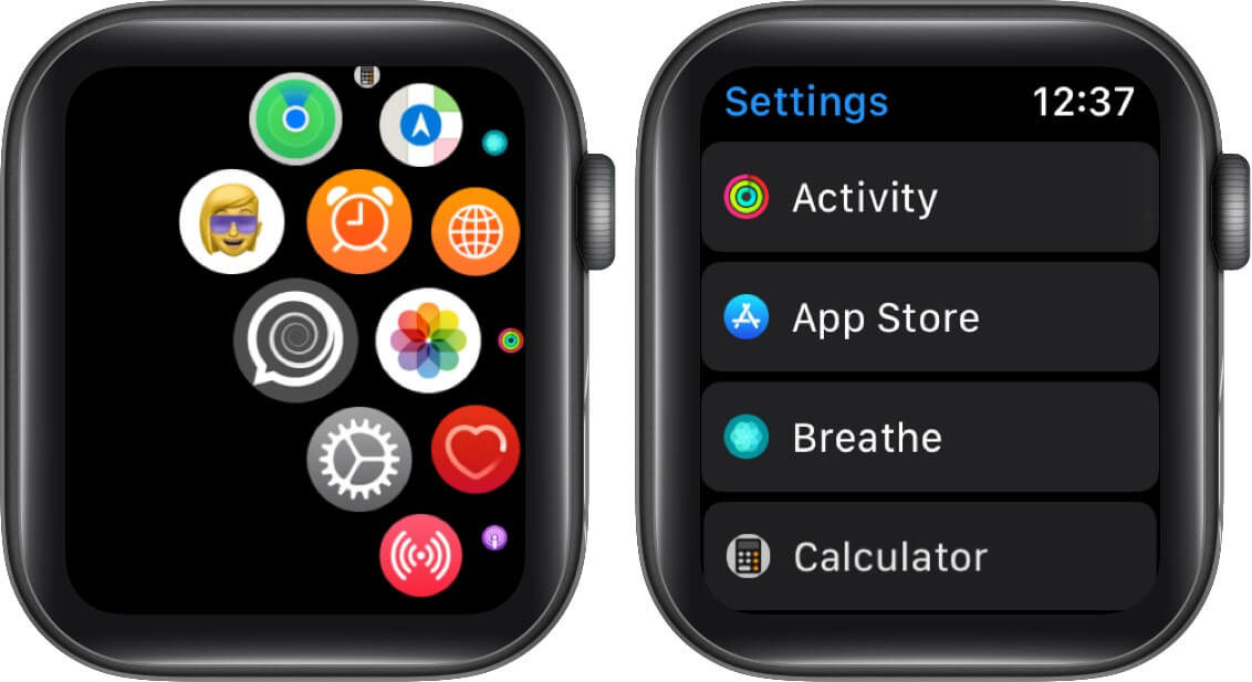 open settings and tap app store on apple watch