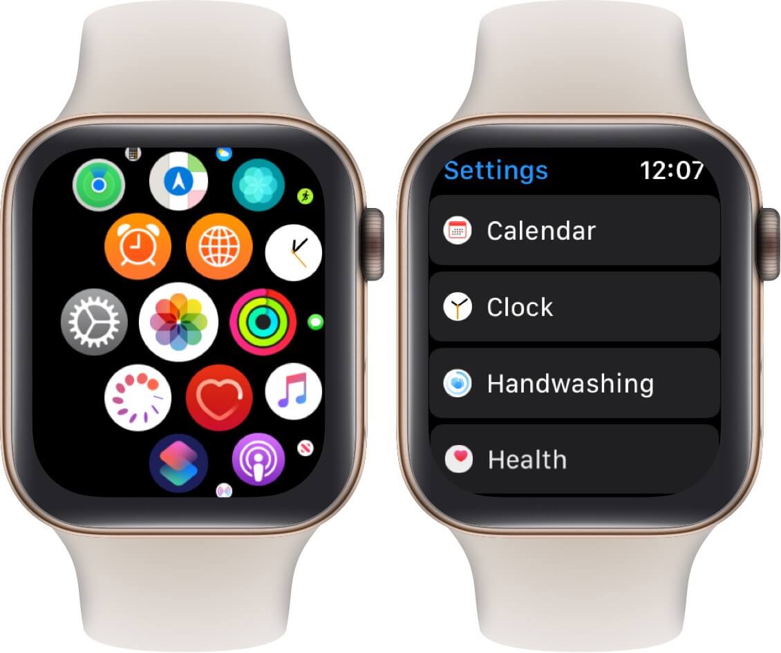open settings scroll down and tap handwashing on apple watch