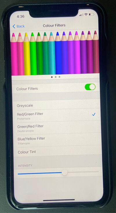 How to Use Color Filters on iPhone and iPad - 62