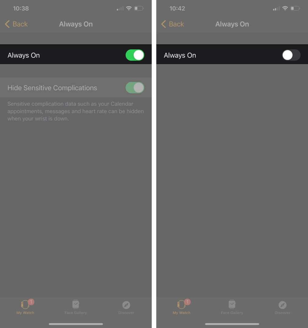 How to Turn off Always On Display on Apple Watch - 26
