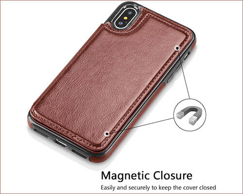 Hoofur iPhone Xs Leather Case