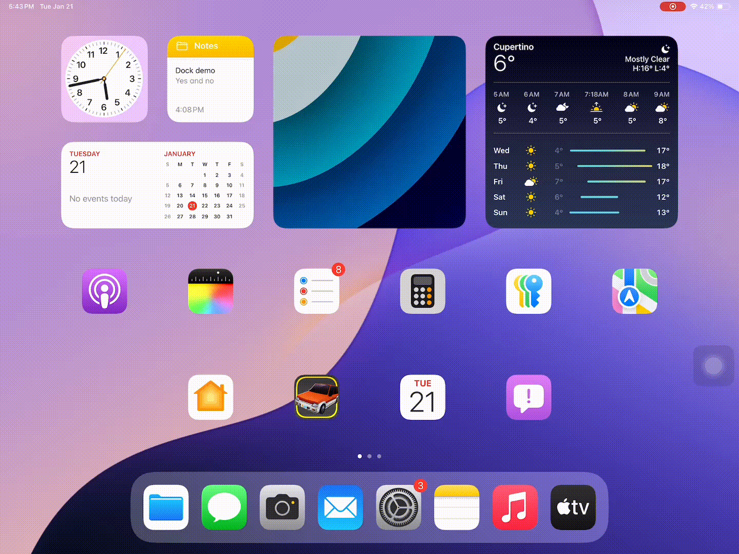 Cara menggunakan iPad Dock iPadOS 18 Susun semula apl dalam Dok anda