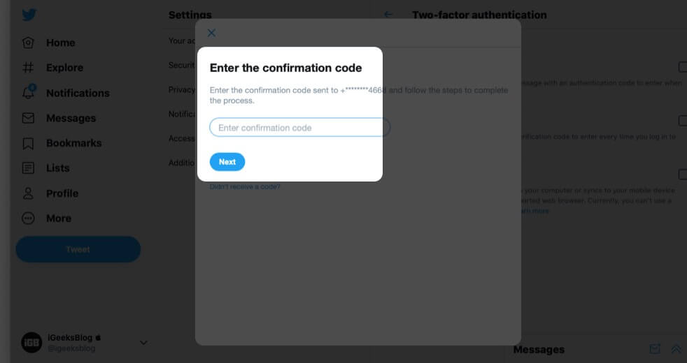 How to Enable 2FA for Twitter  Two Factor Authentication  - 22