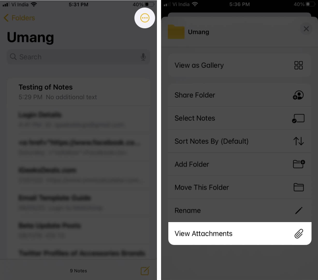 How to Search in the Notes App on iPhone and iPad - iGeeksBlog