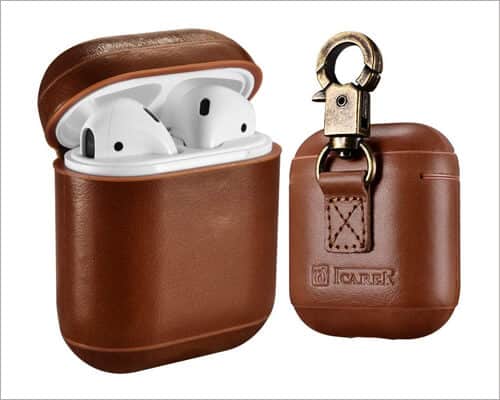 ICARER AirPods Leather Case