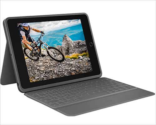 Logitech rugged folio ipad 10 2 inch keyboard case Logitech Rugged Folio iPad 10.2-inch Keyboard Case