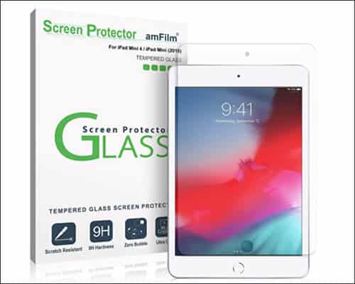 amFilm 2019 iPad Mini Tempered Glass Screen Protector