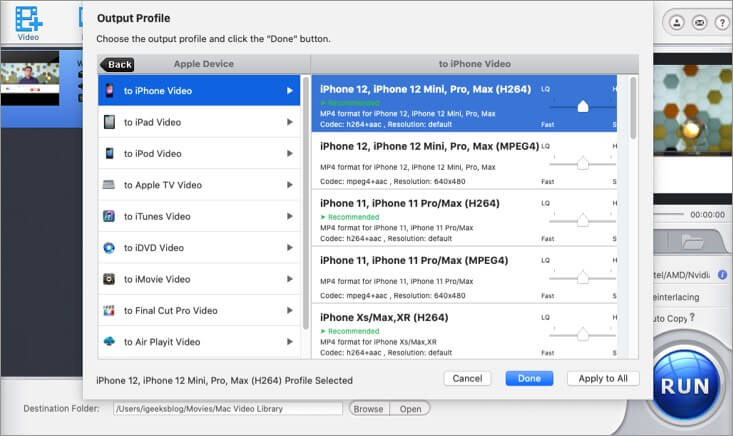 Convert Video for Apple or Android Devices