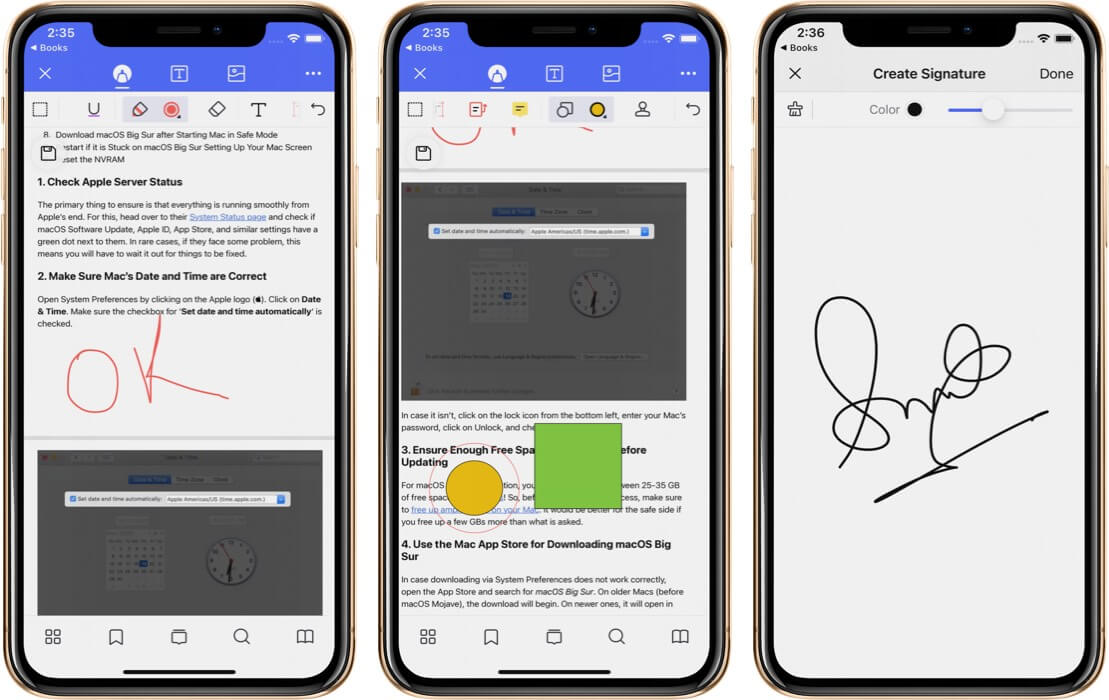 Сделайте набросок формы и подпишите PDF в приложении PDFelement Pro