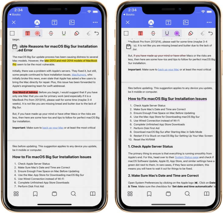 Сделайте зачеркивание и подчеркивание в PDf с помощью приложения PDFelement Pro