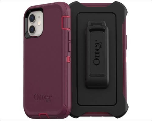 OtterBox Defender Series Belt Clip Case for iPhone 12 Pro Max and 12 Mini