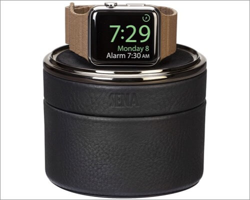 sena leather charging case for for apple watch series 5