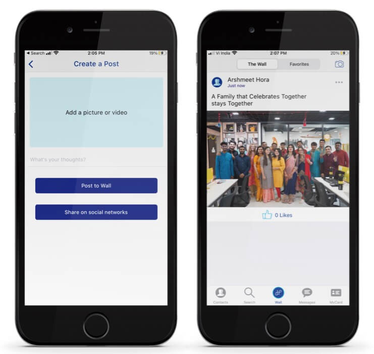 HomePage Smart Contact List iOS App  Connect anywhere - 63
