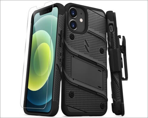 ZIZO Bolt Series Belt Clip Case for iPhone 12 Pro Max and 12 Mini