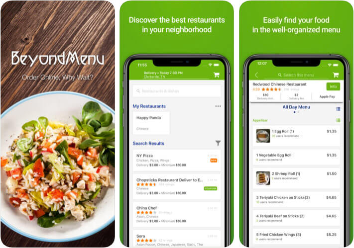 ‎BeyondMenu Food Ordering iPhone and iPad App Screenshot