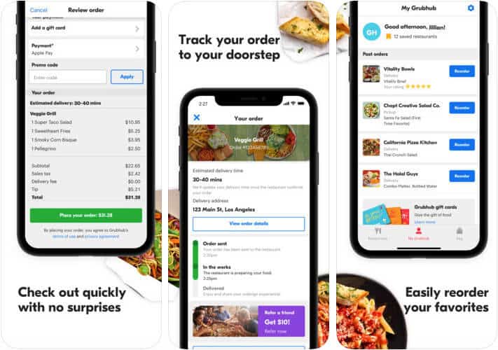 ‎Grubhub Food Delivery iPhone and iPad App Screenshot