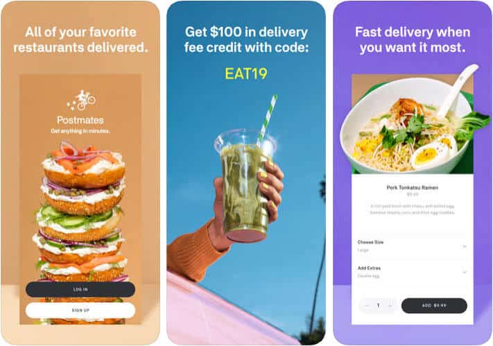 ‎Postmates Food Delivery iPhone and iPad App Screenshot