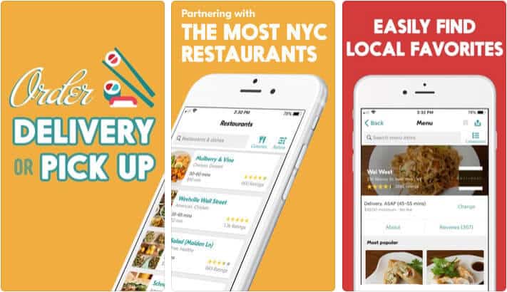 ‎Seamless Food Ordering iPhone and iPad App Screenshot