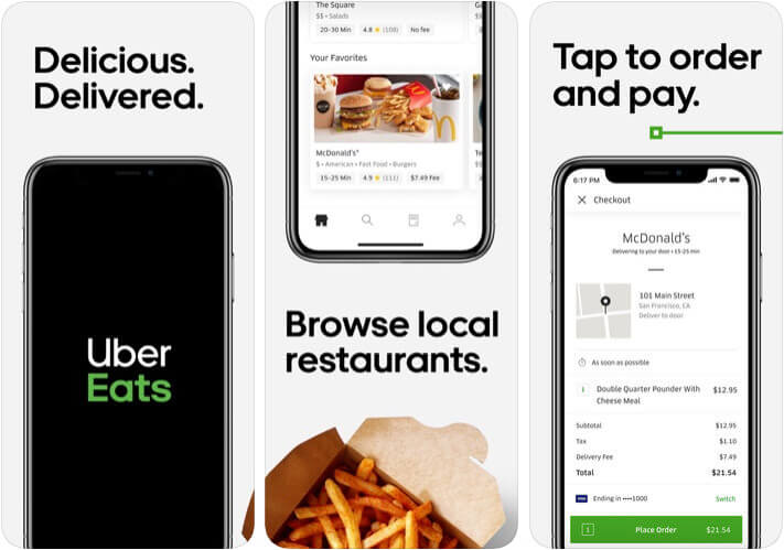 ‎Uber Eats Food Ordering iPhone and iPad App Screenshot