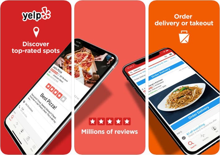 ‎Yelp Food Delivery iPhone and iPad App Screenshot