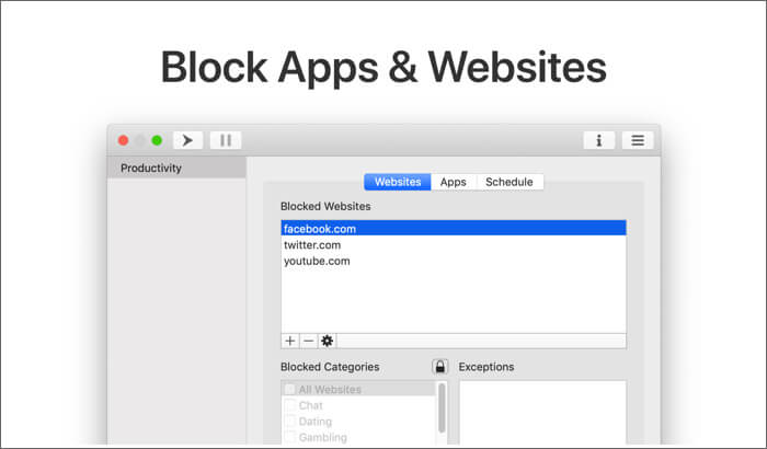 1Focus App and Website Blocker for Mac