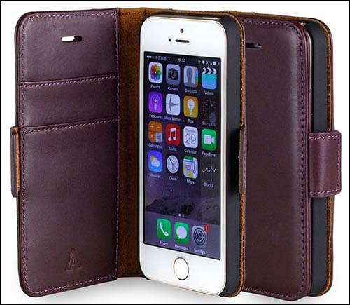 AceAbove iPhone SE Leather Case