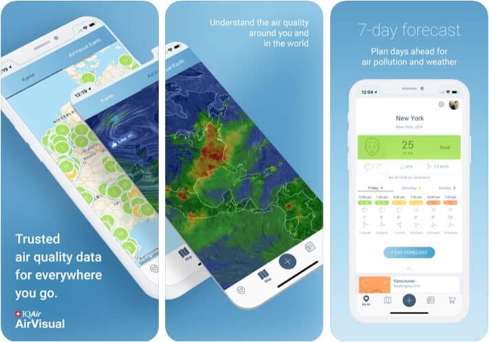 AirVisual Air Quality Forecast App for iPhone and iPad