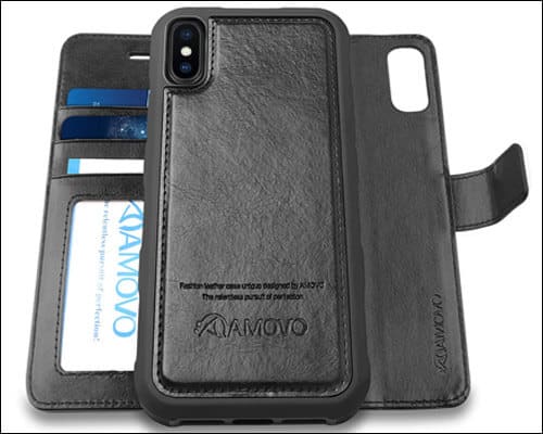 Amovo iPhone Xs Max Magntic Wallet Case