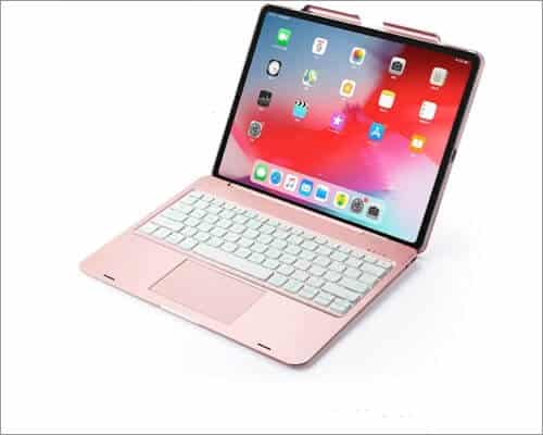 AnMengXinLing iPad Pro 12.9 2020 Keyboard Case with Touchpad