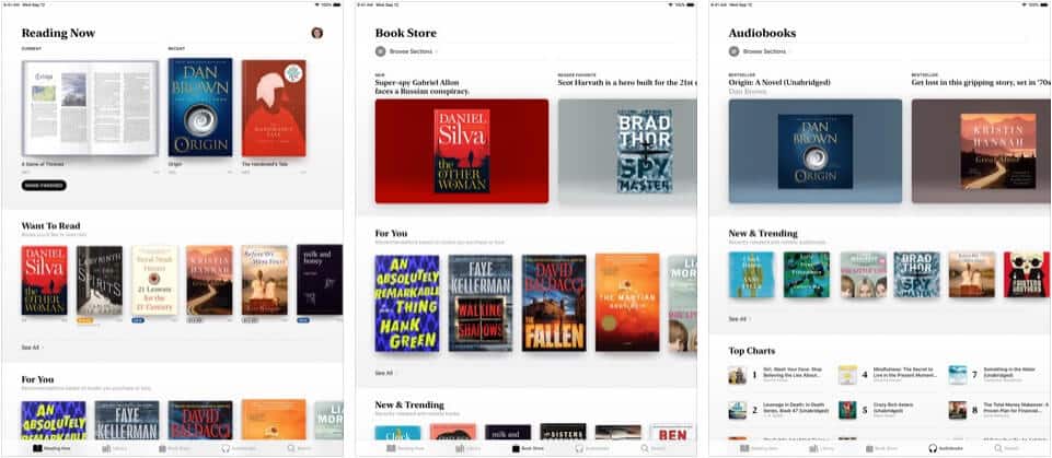 Apple Books Lifestyle iPad App Screenshot