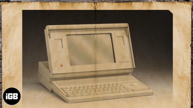 Apple first ever laptop