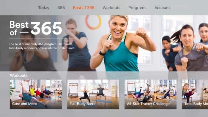 At Home Workouts Yoga App for Apple TV Screenshot