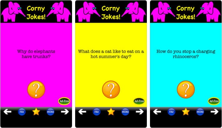 Best Corny Jokes iPhone and iPad App Screenshot
