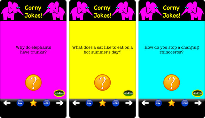 Best Corny Jokes iPhone and iPad App Screenshot