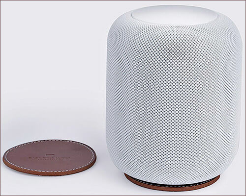 Casa Bellante Leather Coaster for HomePod