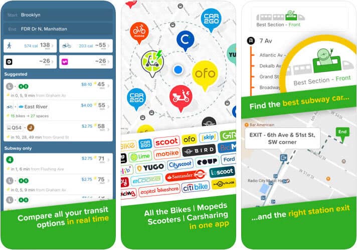 Citymapper Transit Navigation iPhone and Apple Watch App Screenshot