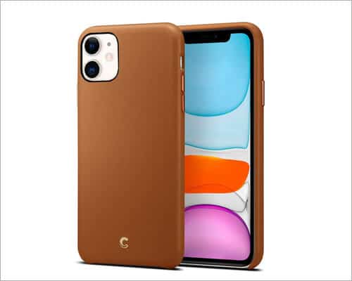 Cyrill Saddle Brown Executive Case for iPhone 11