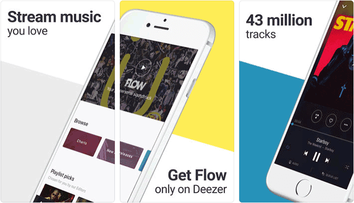 Deezer iPhone iPad Spotify Alternative App Screenshot